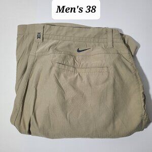 Nike X Tiger Woods Collection Beige Men's Golf Shorts Size 38